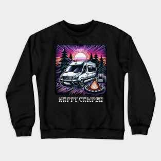 Happy camper sprinter van Crewneck Sweatshirt